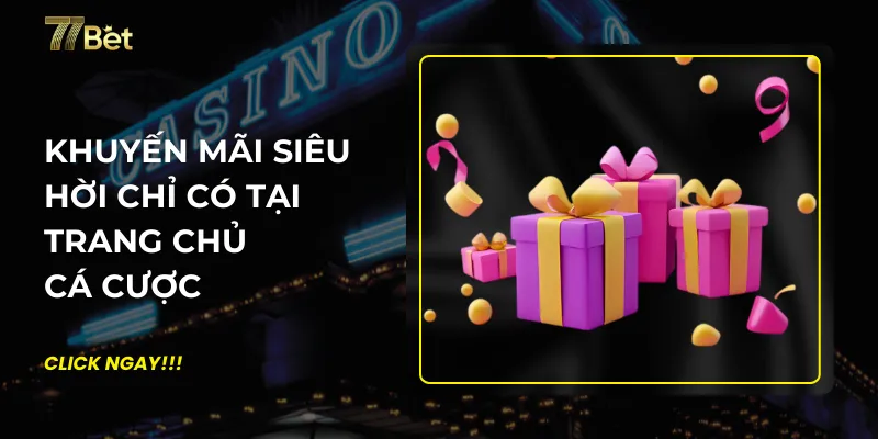 Khuyến mãi siêu hời chỉ có tại trang chủ cá cược 